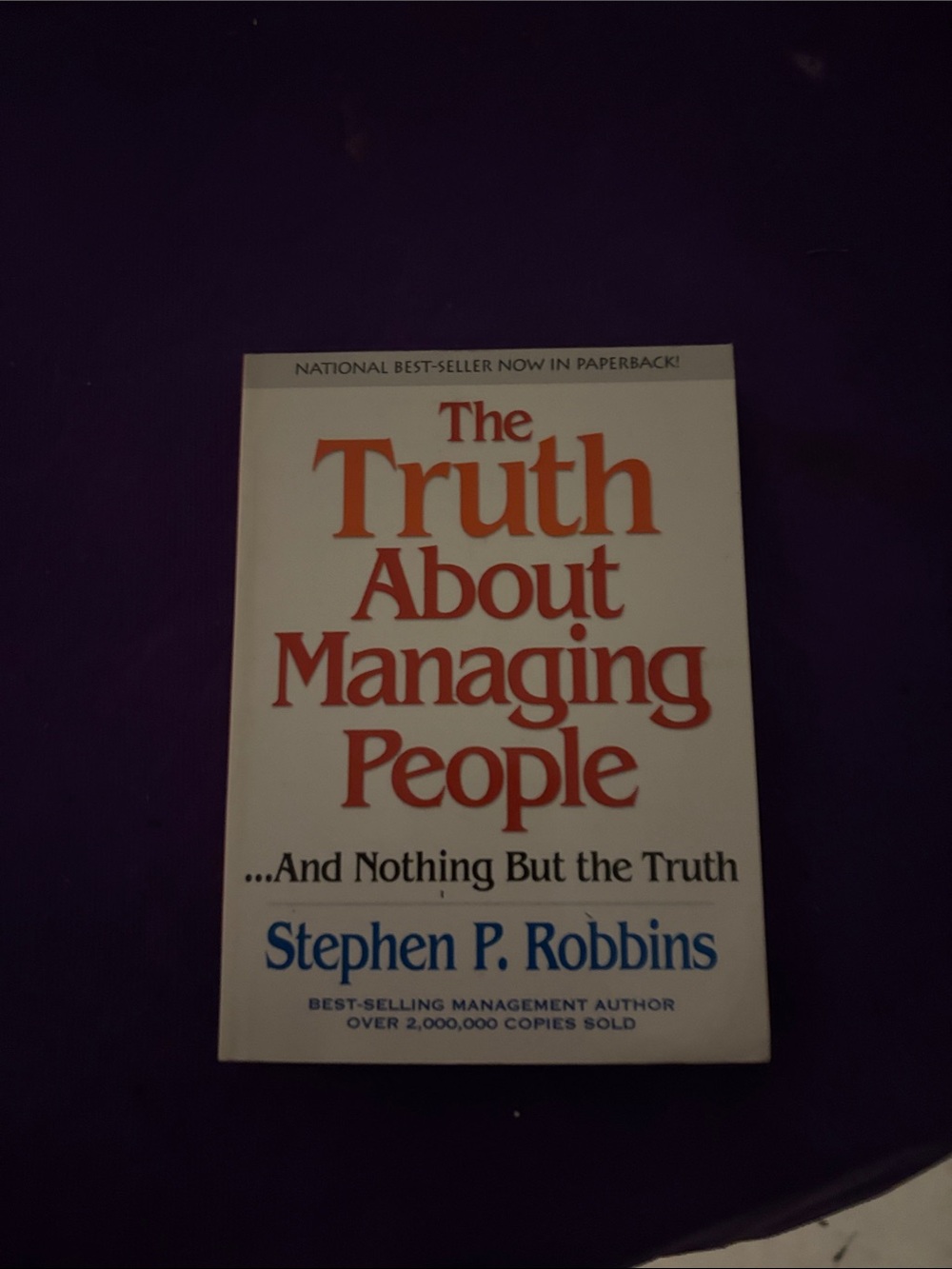 The Truth About Managing People Paperback - White & Red Cover